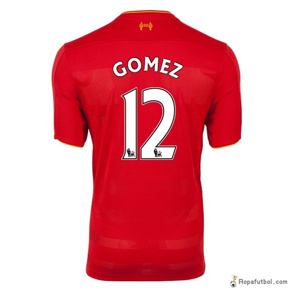 Camiseta Liverpool Replica Primera Ropa Gomez 2016/17 Rojo